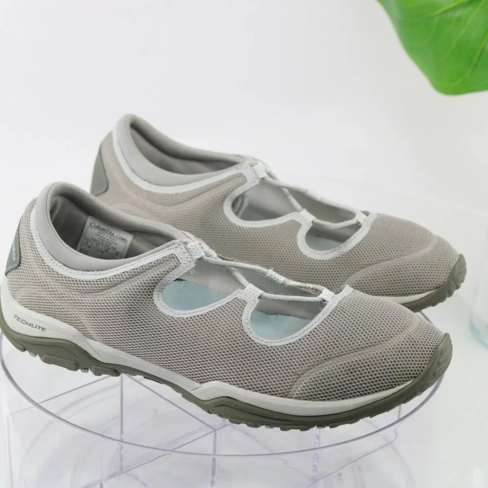 Columbia Womens Fire Venture Mary Jane Sneaker Size 9 Gray Lace Up Outdoor Shoe - Picture 2 of 12